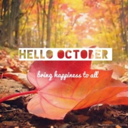 hello october quotes 2